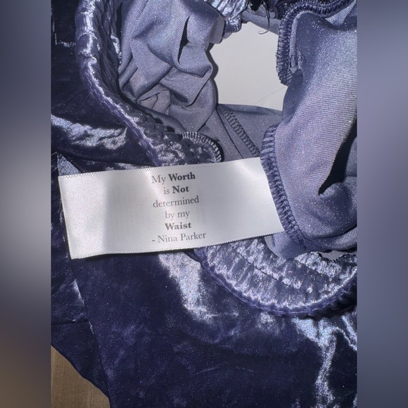 Nina Parker X Macys Plus Size Velvet Wide Leg Pants Ice Lavender Size 2X NWT - Picture 6 of 9